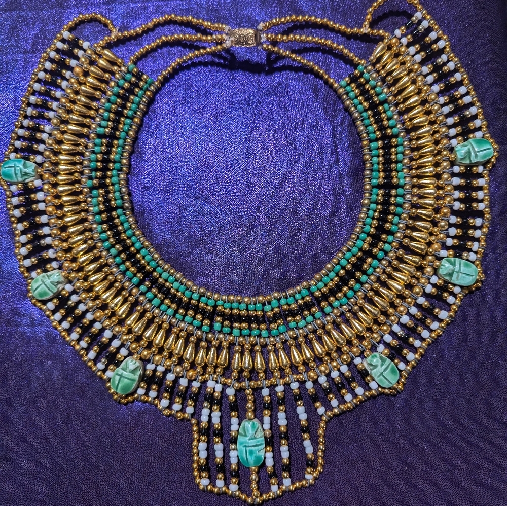 Gold Egyptian necklace